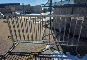 lot 2531 image: United 7ft Barriers - Set of 2