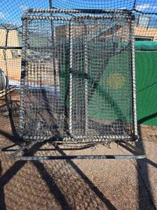 lot 2533 image: Professional Baseball Batting Cage Net and Frame System
