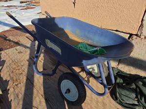 lot 2536 image: Northstar Blue Metal Wheelbarrow