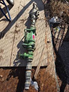 lot 2537 image: 5ft Rockwell International Industrial Flow Meter Valve Assembly