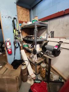 lot 2558 image: Contents of Room Including Metal Storage Lockers, Industrial Shelving Units and More