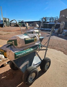 lot 2580 image: Heavy Duty Field Chalk Line Marker Cart