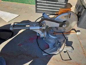 lot 2606 image: Chicago Electric 12-inch Compound Slide Miter Saw Model 98194