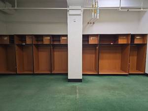 lot 2701 image: Section Of (7) Professional Wood Sports Locker Set