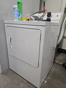 lot 2738 image: GE Electric Dryer Model GHDP490EF1WW