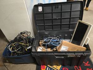 lot 6713 image: Bulk Lot of Electronics W Monitor, Key Boards, and More