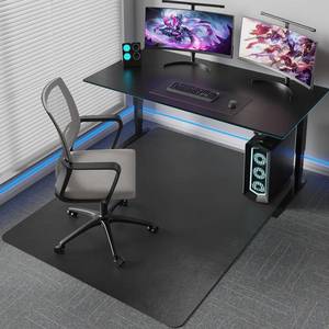 lot 151819 image: Tydle Office Chair Mat for Carpet, 36 x 48 Slip Resistant Chair Mat for Carpeted Floors, Heavy Duty Computer Under Desk Plastic Floor Mat with Grips, Carpeted Floor Protector for Home Office (Black)