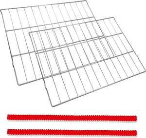 lot 151849 image: MHL63411403 Oven Rack, 24.6L x 16W, Compatible with LG Oven LDG4313ST LRE3194ST, Oven Rack Replace MHL63411401, MHL62112101, MHL63411402, 304 Stainless Steel, 2 Pack