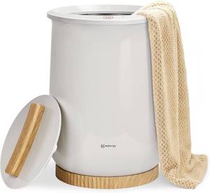 lot 151853 image: Retails for $107 Keenray Towel Warmers, Luxury Bucket Towel Warmer, Large Towel Warmer for Bathroom, Auto Shut Off, Fits Up to Two 40X70 Oversized Towels, Bathrobes, Blankets, PJs and More, CL1