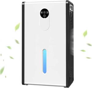 lot 351423 image: Dehumidifier for 1076 sq.ft,Quiet Portable Moisture Absorber with Auto Shut Off,Auto Defrost,72 OZ Water Tank,Drain Hose,7 Color LED Light,Sleep Mode for Basement Home Bedroom Bathroom RV
