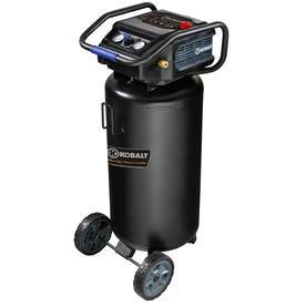 lot 4279 image: Kobalt 1.8-hp 20-gallon 150-psi 120-volt Vertical Portable Electric Air Compress