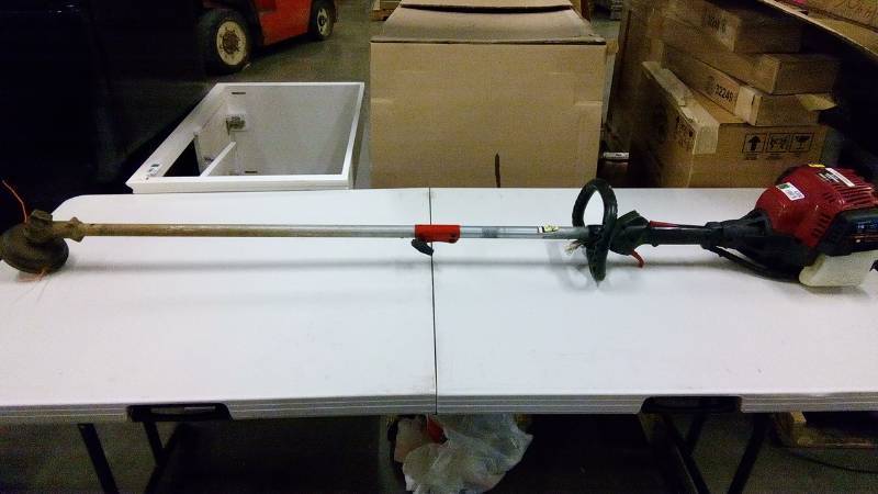 lot 4300 image: Troy-Bilt 30-cc 4-cycle 17-in Trimmer Plus Attachment Compatible Straight Shaft Gas String Trimmer