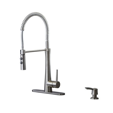 lot 4349 image: Giagni Fresco Stainless Steel Pull-Down Kitchen Faucet