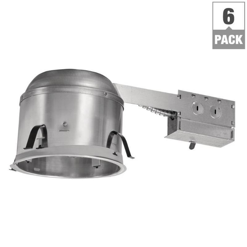 lot 4421 image: J4m Halo 6 In. Aluminum Lighting Remodel Ic Air-tite Shallow Housing 6-pack
