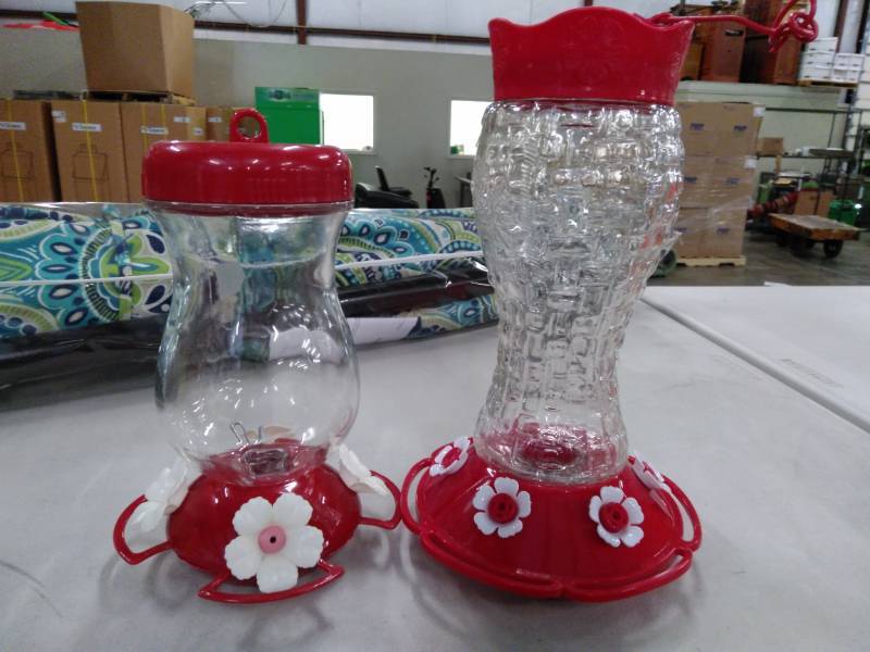 lot 4434 image: 2 hummingbird feeders