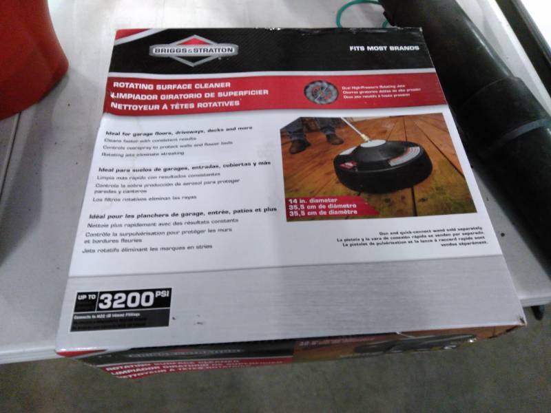 lot 4435 image: Briggs & Stratton 3200 psi Pressure Washer Surface Roller