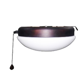 lot 4442 image: Harbor Breeze Calera 1-Light Aged bronze LED Ceiling Fan Light Kit with Frosted GlassShade ENERGY STAR