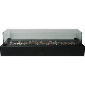 lot 4501 image: Bond 7-in W 40,000-BTU Black Portable Tabletop Steel Liquid Propane Firebowl