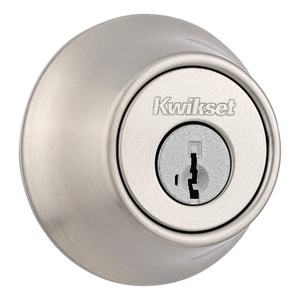 lot 4253025 image: Kwikset 660 15 SMT CP K6 V2 Security Single-Cylinder Deadbolt  Satin Nickel - Quantity 1 MSRP $20.97