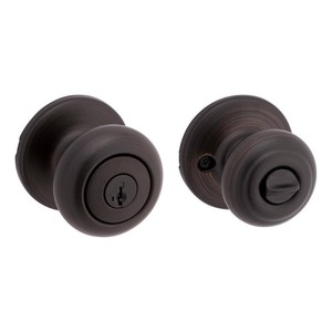lot 4253026 image: Kwikset 400CV 11P SMT CP K6 V2 Security Cove Entry Lockset  Venetian Bronze - Quantity 1 MSRP $27.97