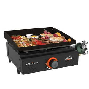 lot 4253054 image: Blackstone Adventure Ready Single Burner 17�� Tabletop Griddle with Non Slip Feet MSRP $114