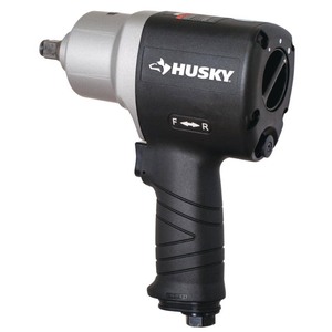 lot 4253123 image: Husky H4480 800 ftlbs Max Torque Lightwieght Twin Hammer 12 Inch Impact Wrench (New Open Box) $139.00