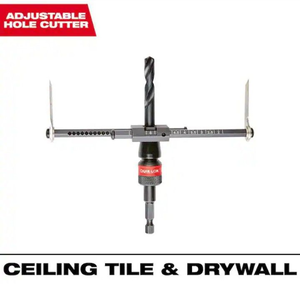 lot 4253132 image: 2 in. to 7 in. Adjustable Hole Saw Cutter (Group of 2)