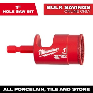 lot 4253144 image: Milwaukee Tool 1  Diamond Plus Hole Saw MSRP $45.50