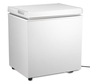 lot 4253163 image: Garage Ready 20.67 in. 1.8 cu. ft. Manual Defrost Chest Freezer with Temperature Alarm Chest Freezer in White MSRP $252.00