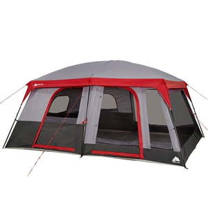 lot 4253166 image: Ozark Trail 12-Person Cabin Tent  with Convertible Screen Room MSRP $194.00