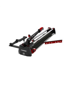 lot 42530107 image: Husky28 in. Tile Cutter with Tungsten Carbide Blade and Adjustable Gauge MSRP $149 MISSING ITEMS (See Pictures and Description)