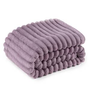 lot 1270 image: Bedsure GentleSoft Light Purple Throw Blanket for Couch - Cozy Soft Blankets for Women, Cute Small Throws for Girls, Purple, 50x60 Inches