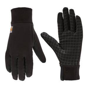 lot 2013 image: Carhartt Mens Stretch Fleece Liner Glove, Black, Large