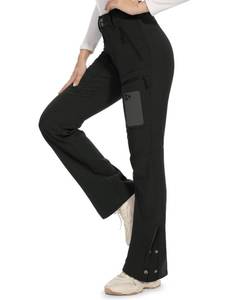 lot 2030 image: Moosehill Womens-Snow-Ski-Pants-Fleece-Lined-Waterproof-Thermal Insulated Warm for Snowboard Winter Hiking(Black, 8, 31) M