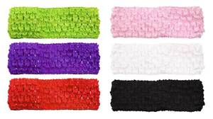 lot 2043 image: PPhtony 80s Crochet Headbands 6Pcs Colorful Retro Stretch Knitted Hair Bands Accessories for Women Girls Teens Halloween Dress Up Party Costume (Mixed Color)