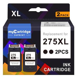 lot 2047 image: PG-275 Black Ink Cartridge Replacement for Canon 275 Black Ink Cannon 275 Ink PG-275XL 275XL Ink Cartridges for Canon Printers Pixma TS3722 TS3522 TS3500 TS3700 TR4720 TR4700 TR4722 Printer Ink 275