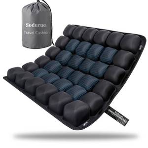 lot 2055 image: Sodurue Travel Cushion Airplane Seat,Airplane Seat Cushion for Long Flights,Press Type Air Inflatable Wheelchair Seat Cushion for Car,Office,Stadium,Ergonomic Comfort Support,Heavy Duty (36 Air Bag)