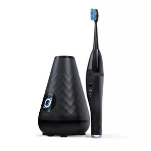 lot 2075 image: Tao Clean UV Sanitizing Sonic Toothbrush and Cleaning Station, Electric Toothbrush, Dual Speed Setting, Black