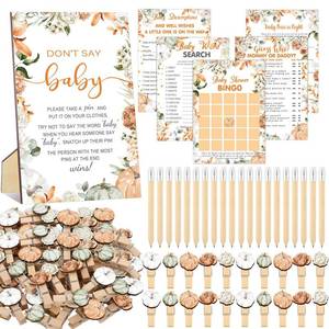 lot 2093 image: Patelai 321 Pcs Little Pumpkin Baby Shower Decorations Fall Thanksgiving Baby Shower Games Supply for Gender Reveal Party Games Friendsgiving a Little Pumpkin is on The Way