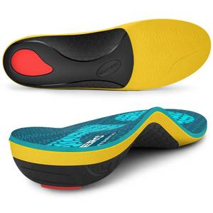 lot 2101 image: WalkHero Heavy Duty Orthotics Insoles, Plantar Fasciitis High Arch Support Shoe Inserts for 220lbs, Remain Comfortable After Standing All Day (Mens 4-4.5  Womens 6-6.5, Coral Green)