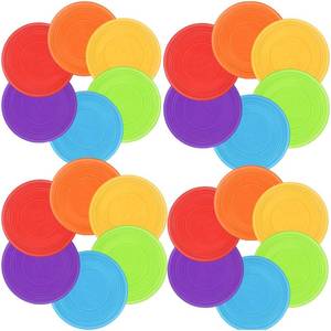 lot 2118 image: Nujzuir 12Pcs Kids Flying Disc 7 Inch Silicone Flying Disks Bulk for Children Dogs Outdoor Backyard Lawn School Teaching Early Education Sports Games Party Favors, 6 Colors