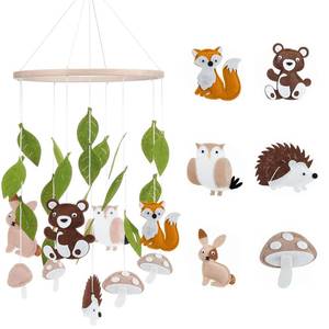 lot 2126 image: Woodland Ocean Mobile for Crib Jungle Baby Nursery Mobiles Forest Safari Toys for Crib Animals Woodland Nursery Decor for Baby Boys Girls Toys Room Decor (Land Animal)