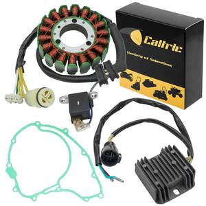 lot 2471 image: Caltric Stator & Regulator & Gasket Compatible With Honda Trx300 Trx-300 Fourtrax 300 1993-2000