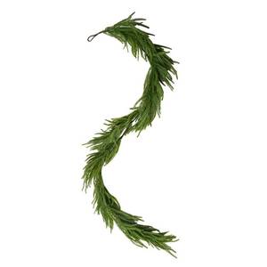 lot 2472 image: Melorca&Guilla Norfolk Pine Garland,1Pcs 6ft Real Touch Norfolk Pine Garland Realistic Christmas Garland for Christmas Decorations (1, 6ft-001)