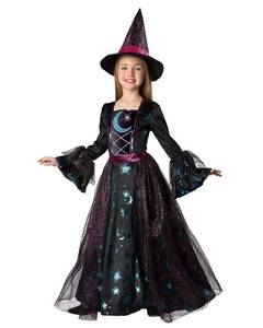 lot 2476 image: Seasons Girls Light Up Deluxe Moonlight Witch Costume (S(4-6))