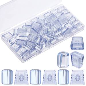 lot 2481 image: Romooa 30 Pieces Kitchen Sink Rack Feet Sink Grate Grid Rubber Bumpers Protectors for Kitchen Grid Accessories Replacement Parts(Clear)