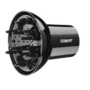 lot 3040 image: Conair Diffuser Attachment for Hair Dryer, Volumizing Universal Blow Dryer Diffuser for Frizz-Free Curls, Fits Dryers from 1.75-Inch to 2.3-Inch Nozzle Sizes, Black