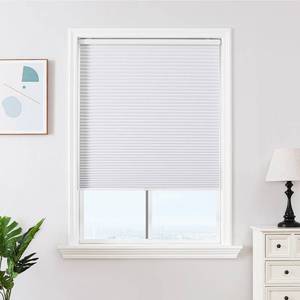 lot 3048 image: Joydeco No Tools No Drill Window Blinds for Indoor Windows, Blackout Shades Cellular Shades Cordless, No Drill Blinds for Windows, Window Shades for Home, Bedrooms, Doors (White, 15 W x 36 H)