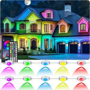 lot 3058 image: CETELUMA 400Ft Permanent Outdoor Lights for House Waterproof, IP67 LED Eave Lights with AppRemote Control, Outdoor Permanent led Lighting for House Roof Decor,Christmas,Party,All Holiday and Daily