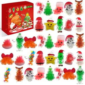 lot 3089 image: Christmas Squishy Toys,Stress Ball Fidget Toys for Stress Relief Anxiety,Christmas Party Favors for Stocking Stuffers, Prizes & Gift Box (42PCS)